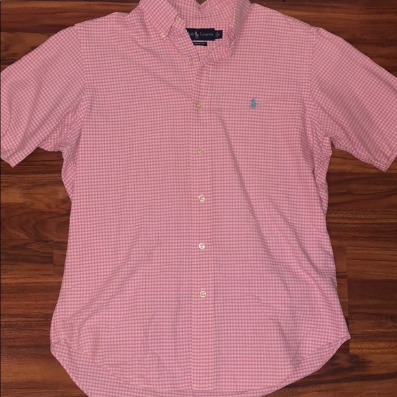 POLO by Ralph Lauren Genuine Men’s Pink Button-Up - Picture 2 of 4